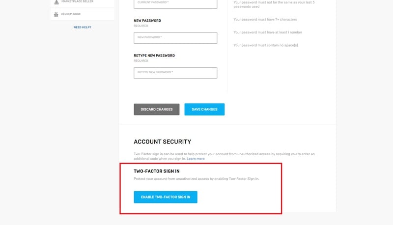 How to Enable Epic Games and Fortnite 2FA (Two-Factor Authentication) &ndash; Epic Games Support