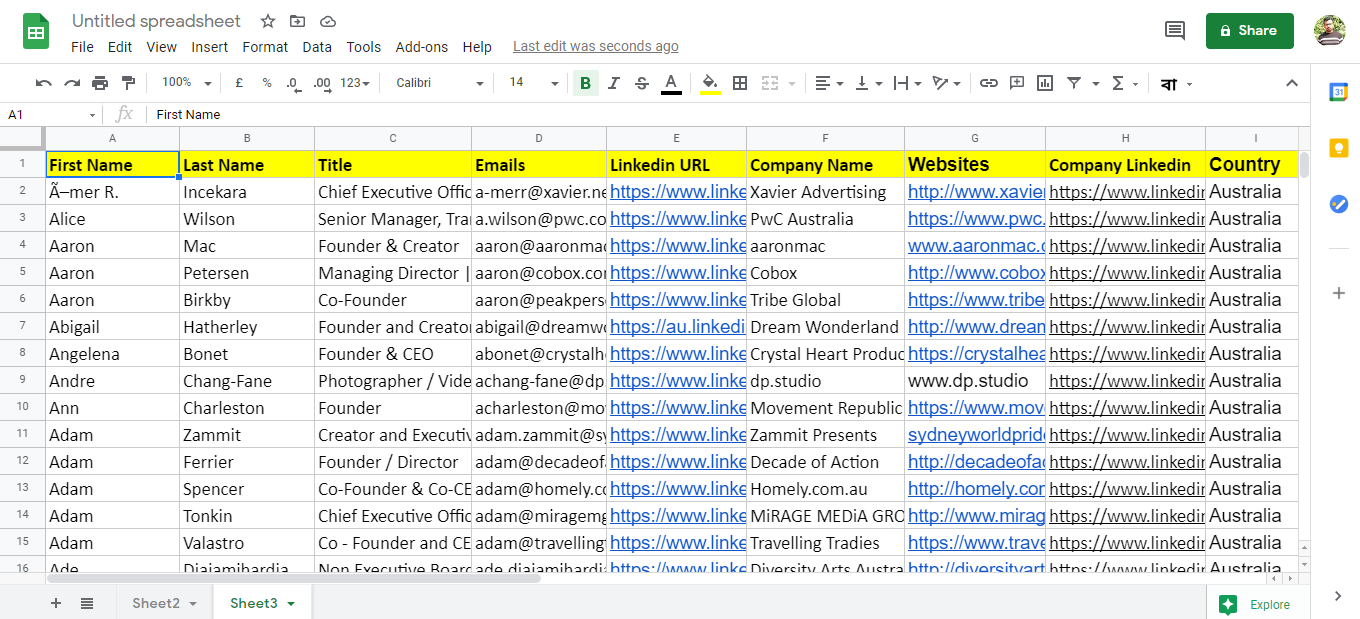 I will do b2b lead generation and web research for email list building