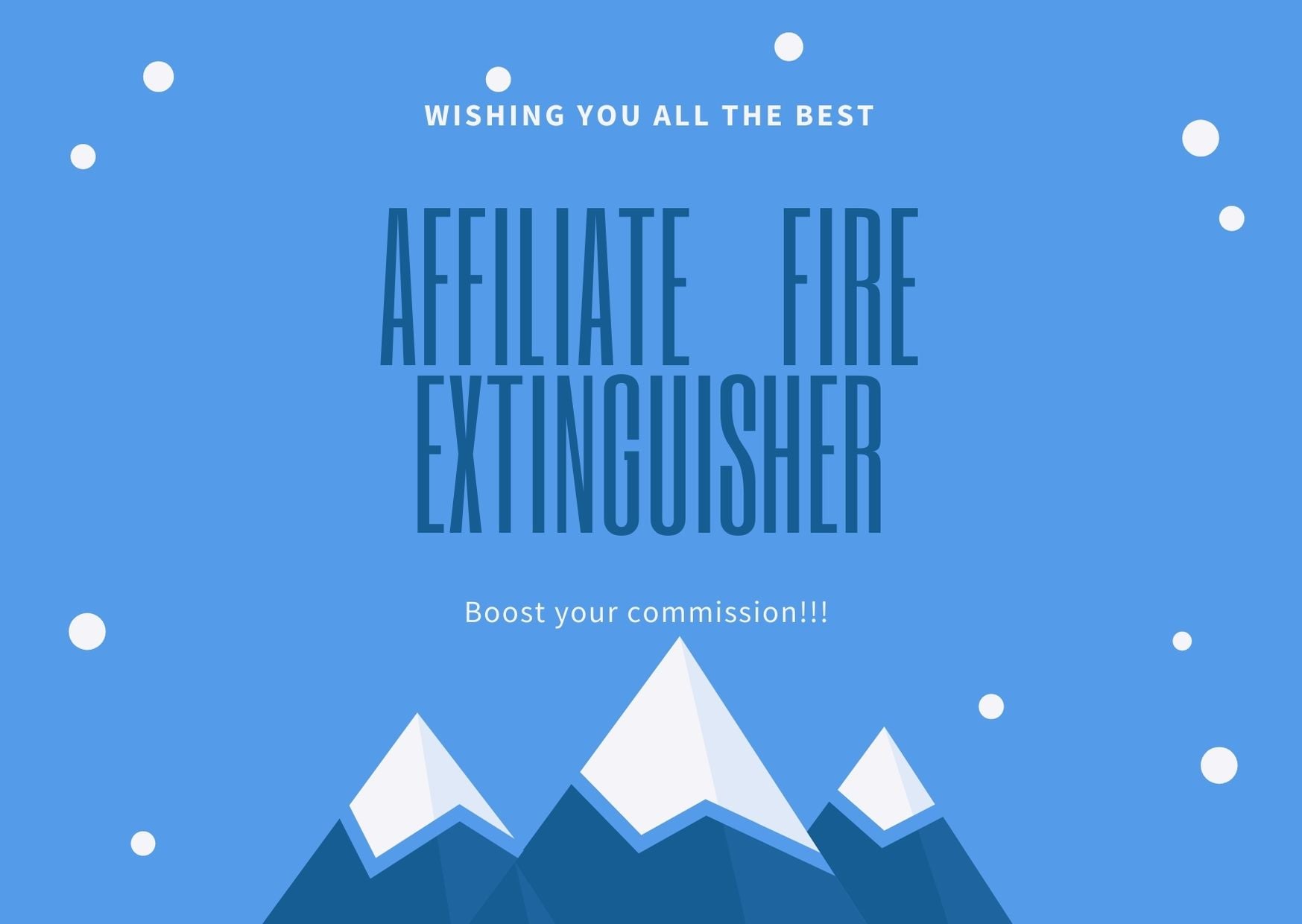 AFFILIATE FIRE EXTINGUISHER - boost your product sale...