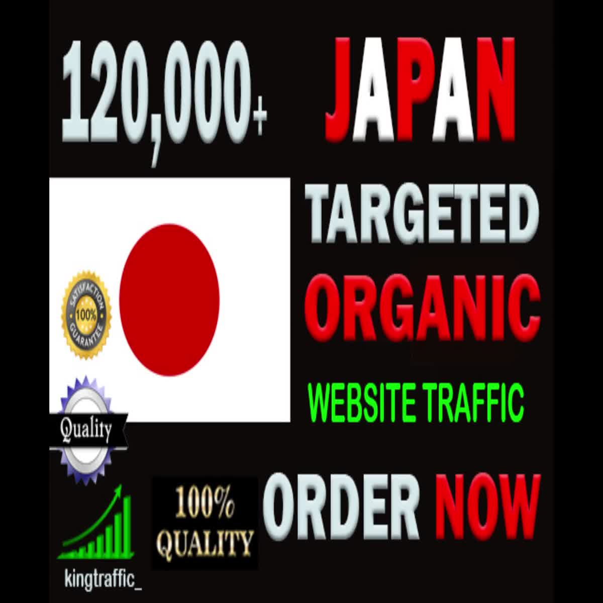 120,000 High Quality Japanese web visitors real targeted Genuine web traffic from Japan