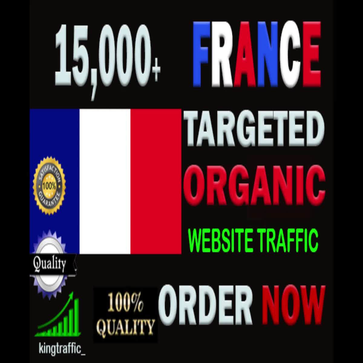 15,000 Active Quality France web visitors real targeted Genuine Organic web traffic from France