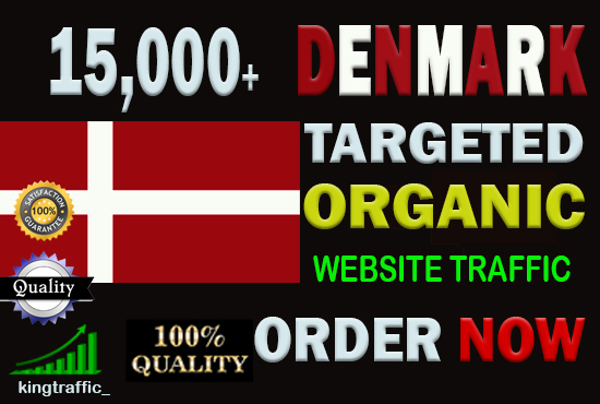 15,000 High Quality Danish web visitors real targeted Genuine Organic web traffic from Denmark
