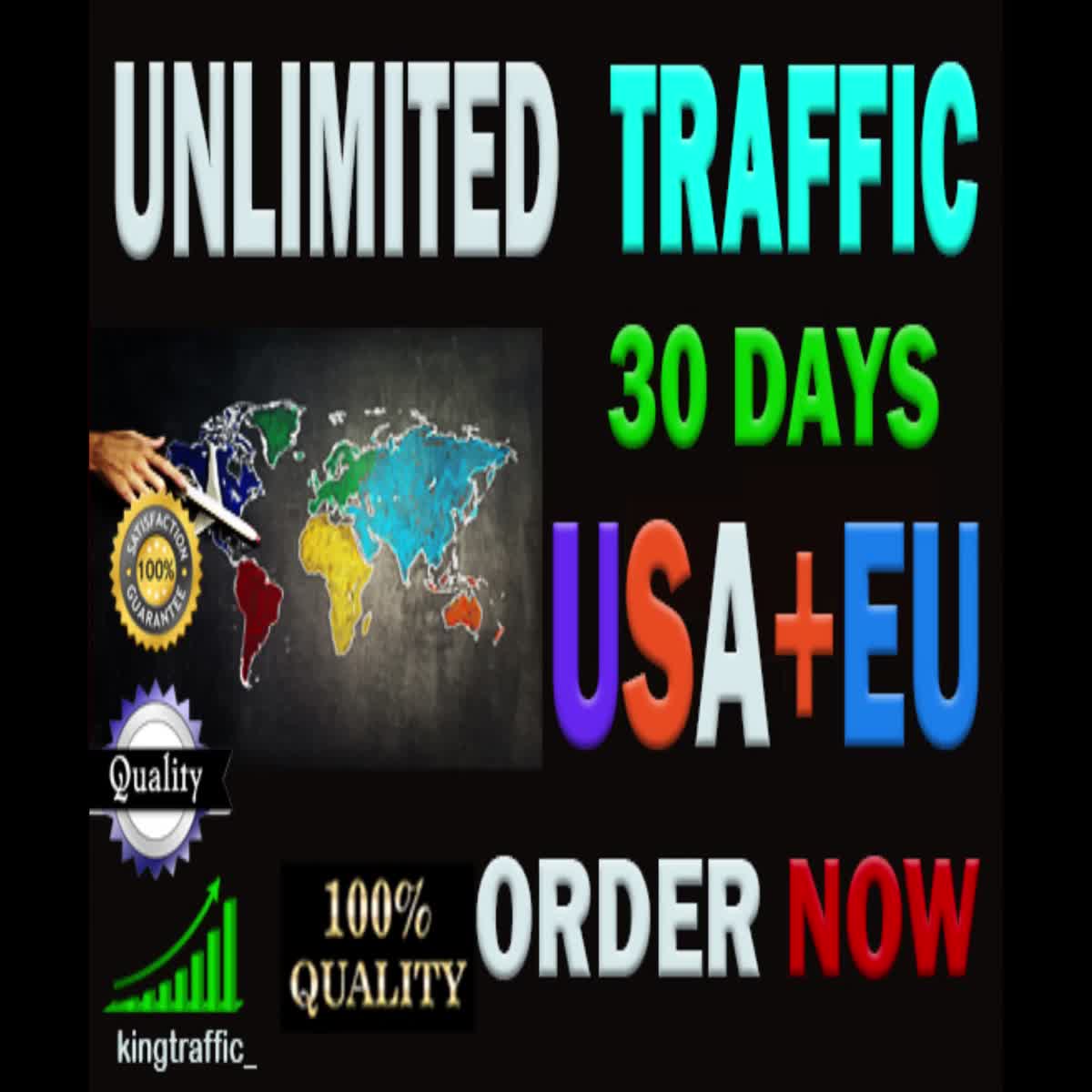 UNLIMITED Active High Quality Organic Worldwide Real web traffic