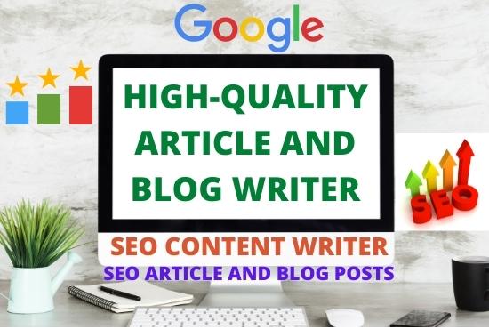  I Will Write high-quality SEO articles and blog posts