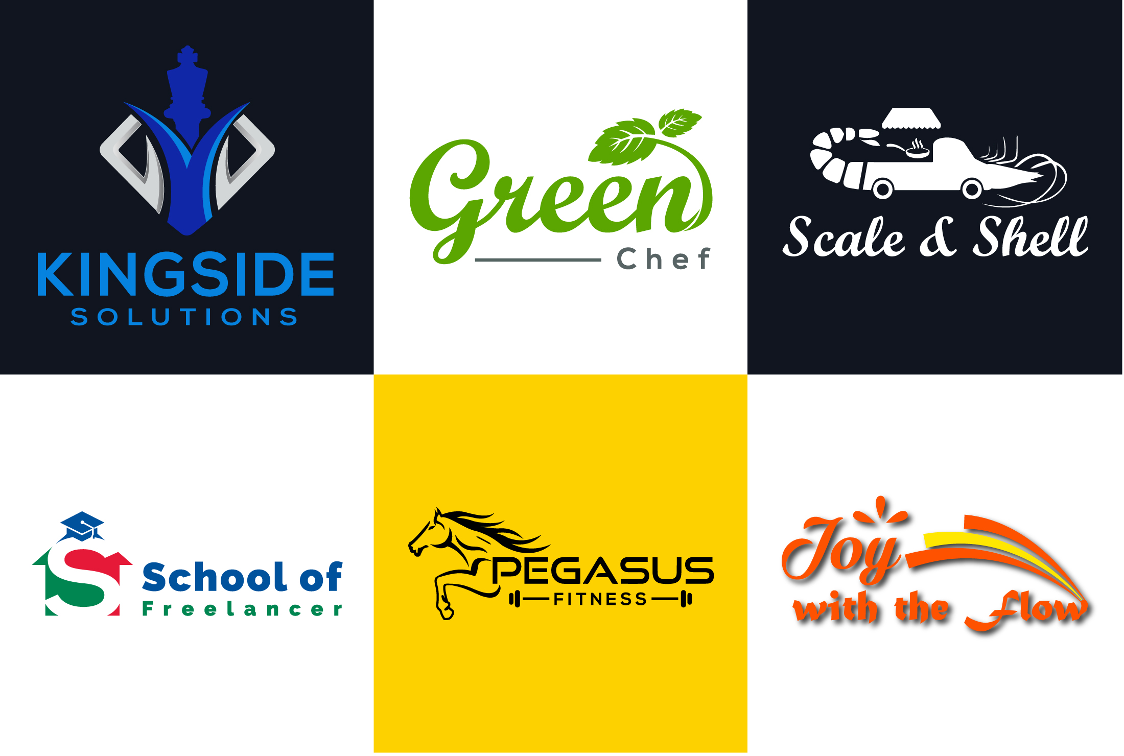 I Will Design Modern Creative Minimalist Flat & 3D Branding Logo