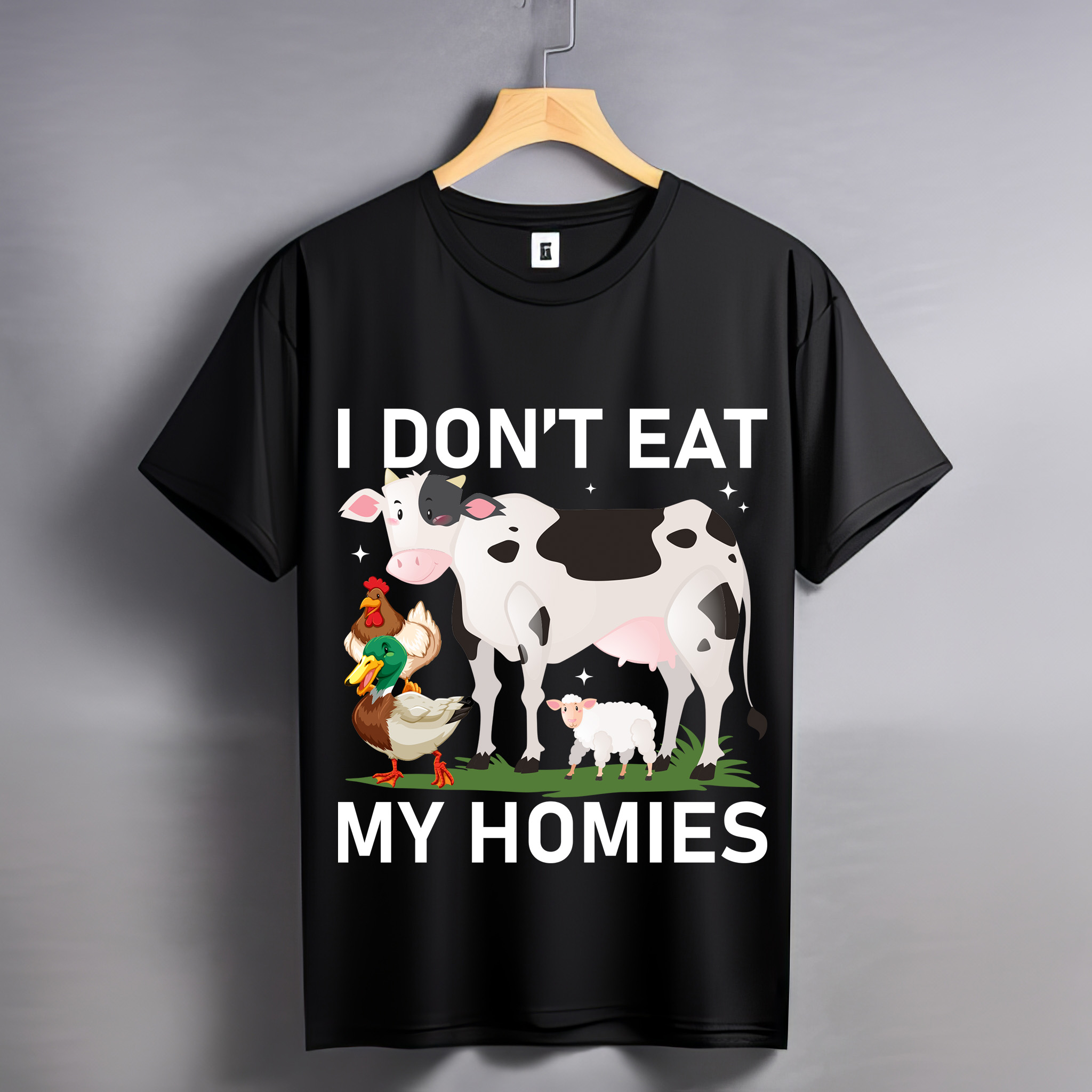 I will create vegan custom tshirt design