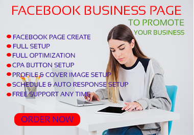 I will create and manage Facebook business page, page optimization