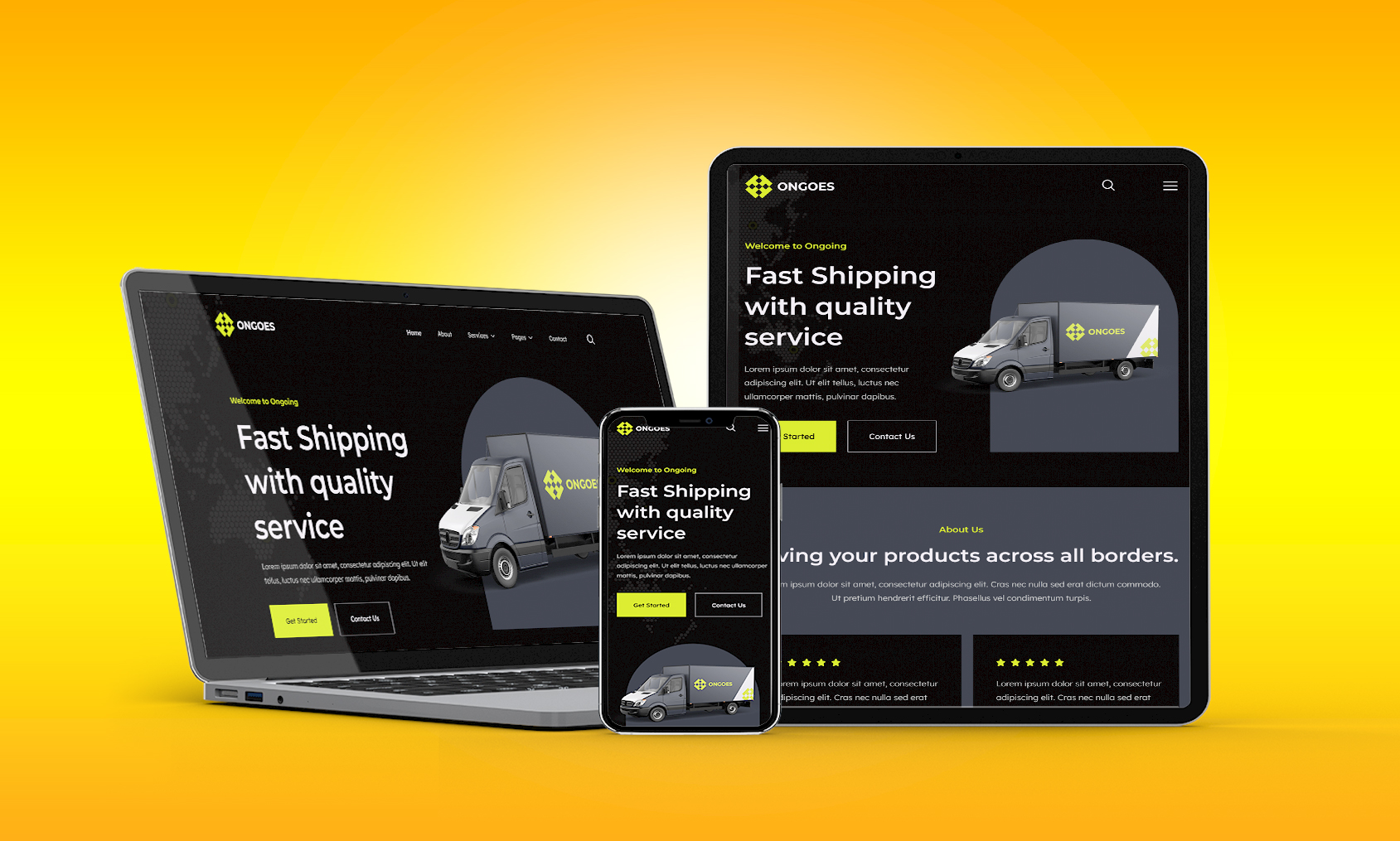 I will design website for logistics trucking dispatch freight broker cargo moving 3pl