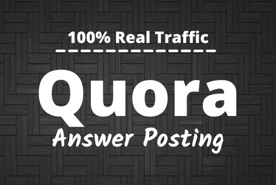 Guaranteed Promote your website in 15 Quora Answers with contextual link