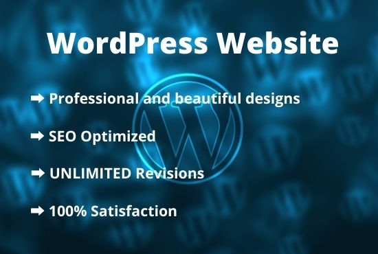 I will design and develop fully responsive seo friendly wordpress website