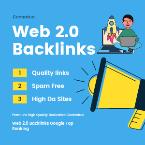 Build 20 Quality Web 2.0 Backlinks For Top Ranking