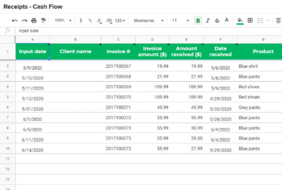 I will make your companys google sheet all in one