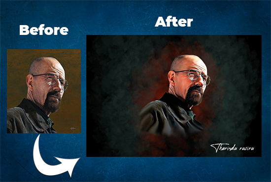 i will design digital oil portrait based on your photo