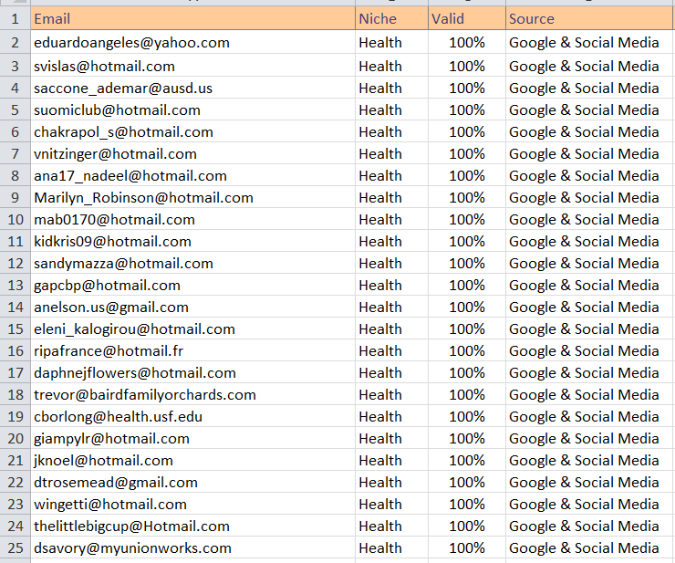 I will provide 3k active and clean verified email which full spam free