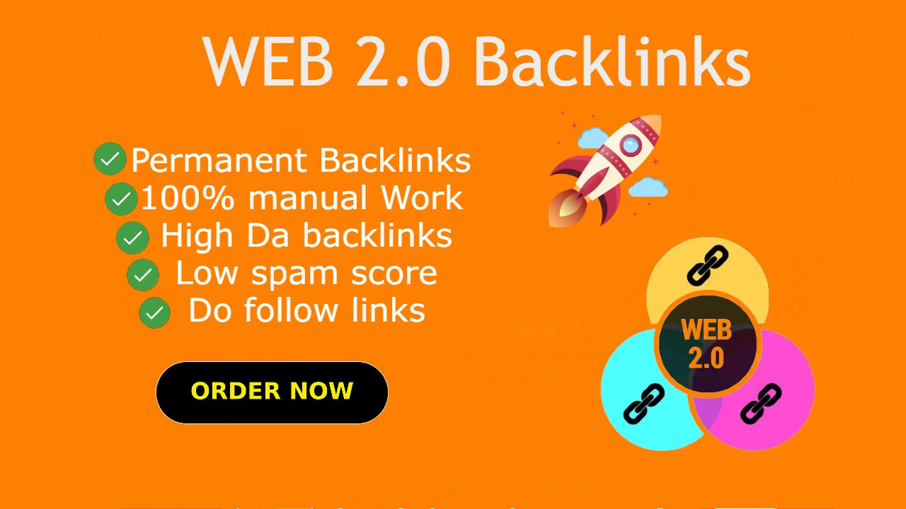  60+Powerful High Quality Da web 2.0 Backlinks 