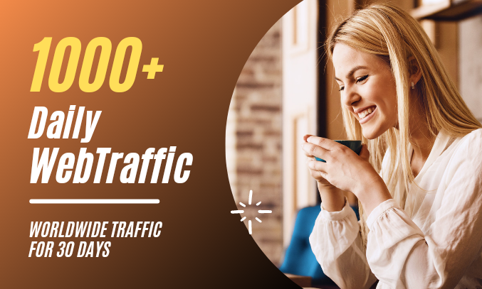 Real 1000 Daily Website Traffic Worldwide For One Month