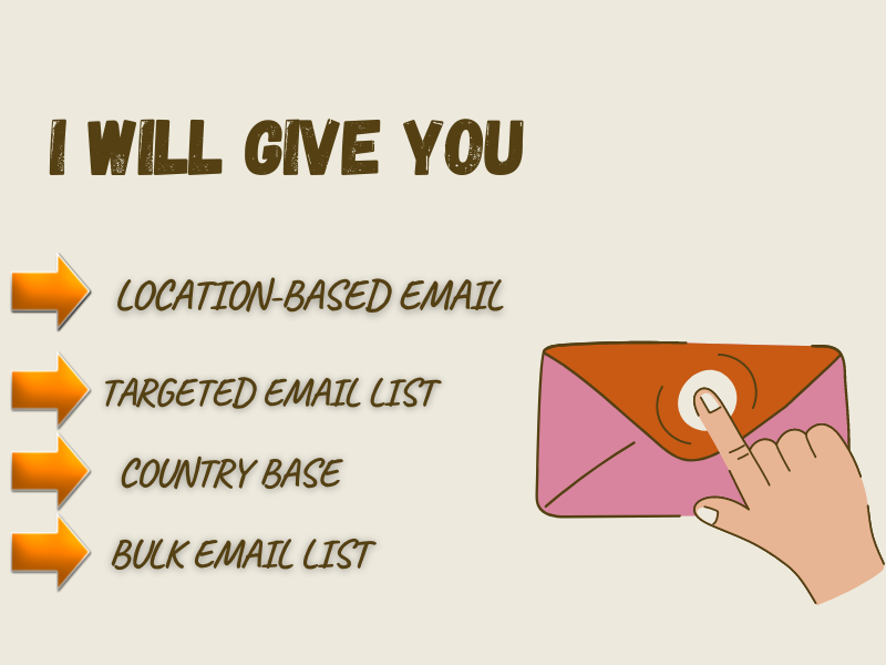 I Will offer one thousand Active Email List For Email marketing 