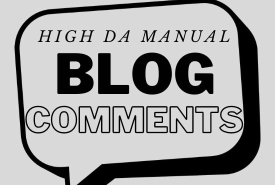Get 200 Manual niche related high DA PA dofollow blog comments