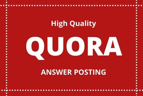 Promote your website traffic with 10 High Quality Quora Answers with a contextual link