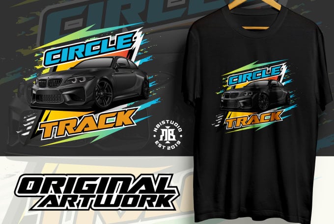 I will draw car vector illustration automotive for t shirt design