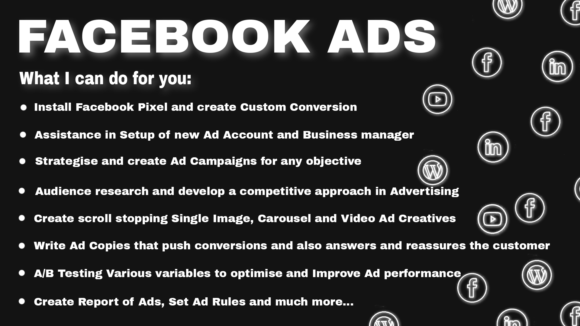 Run and Optimise Facebook & Instagram Ads