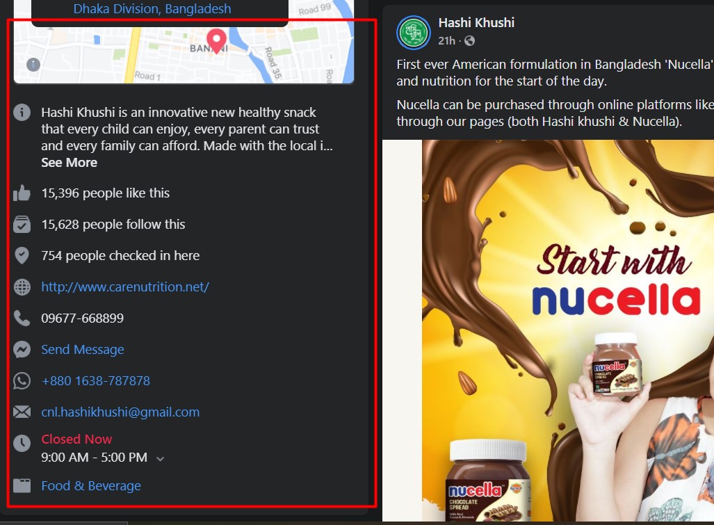 create a complete social media manager business Page