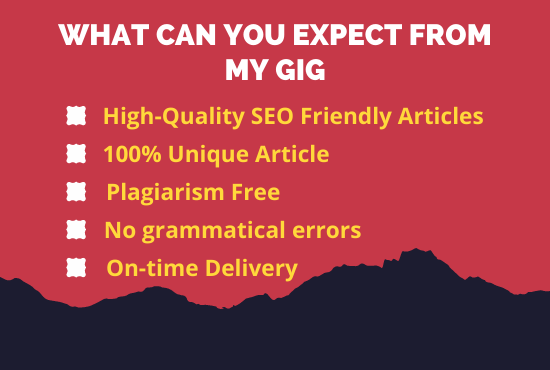 I will write a 1000 word an article or blog post that is SEO friendly