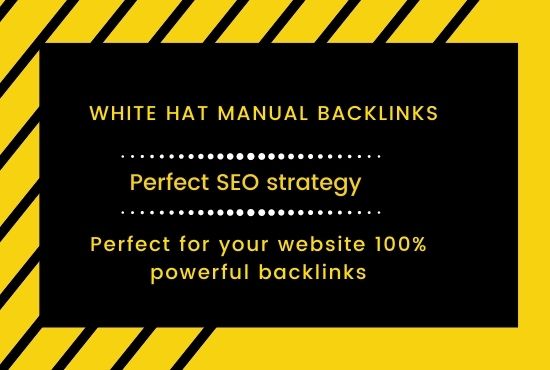 I will provide best google top ranking white hat manual link building service 