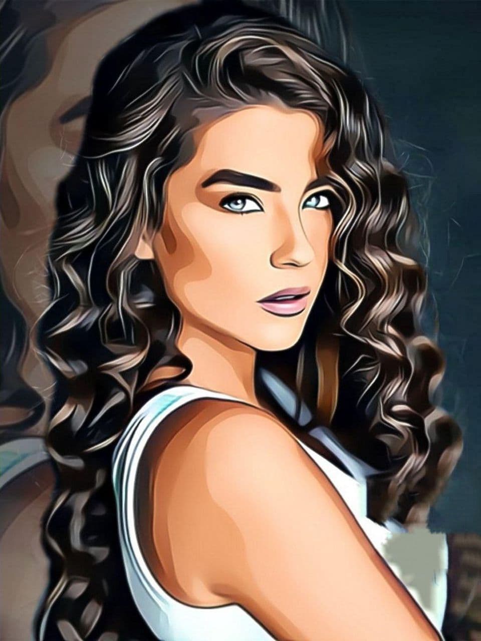 i will draw a cartoon vector portrait with your face 