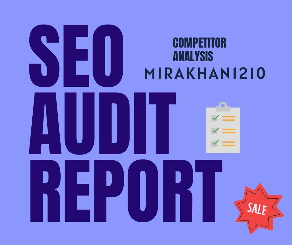 I will provide executable website SEO audit report along with competitor analysis