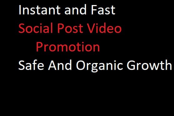 Instant and Fast video promotions and social video pr...