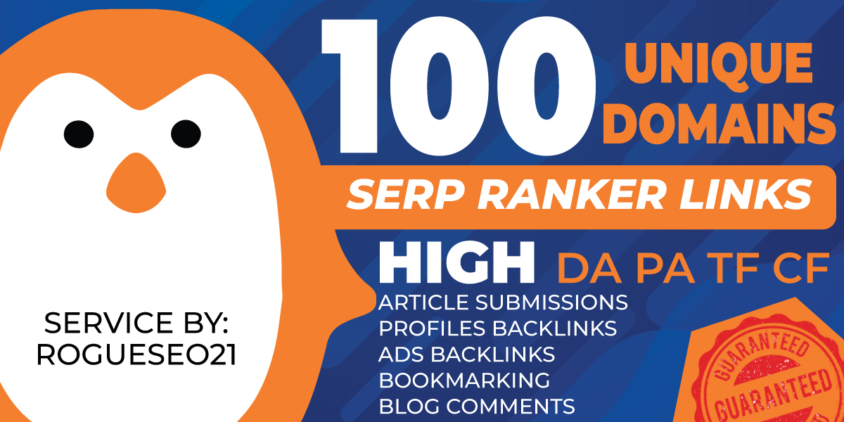 Manually 100 Unique Domains High Quality SEO MIX Authority Backlinks DA 100+