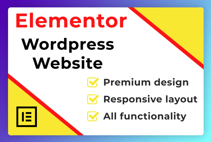 I will build wordpress elementor website by elementor pro