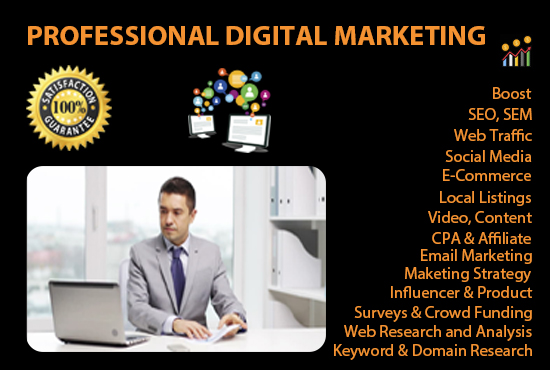 Boost Your Website, Facebook ad, Twitter ad and grow Business in a day