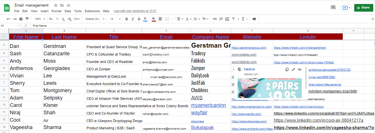 I will Targeted B2B Leads and Linkedin Lead Generation Expert for Email Marketing