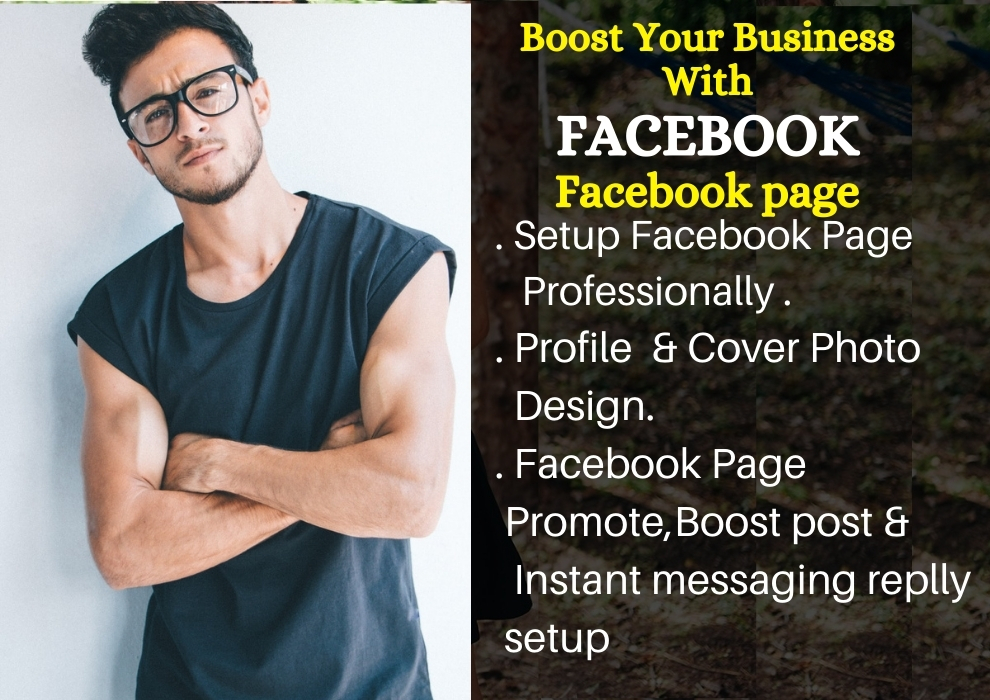 I will create and boost your facebook business page a...