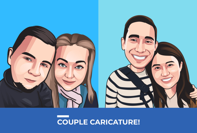 I will draw bighead cartoon caricature