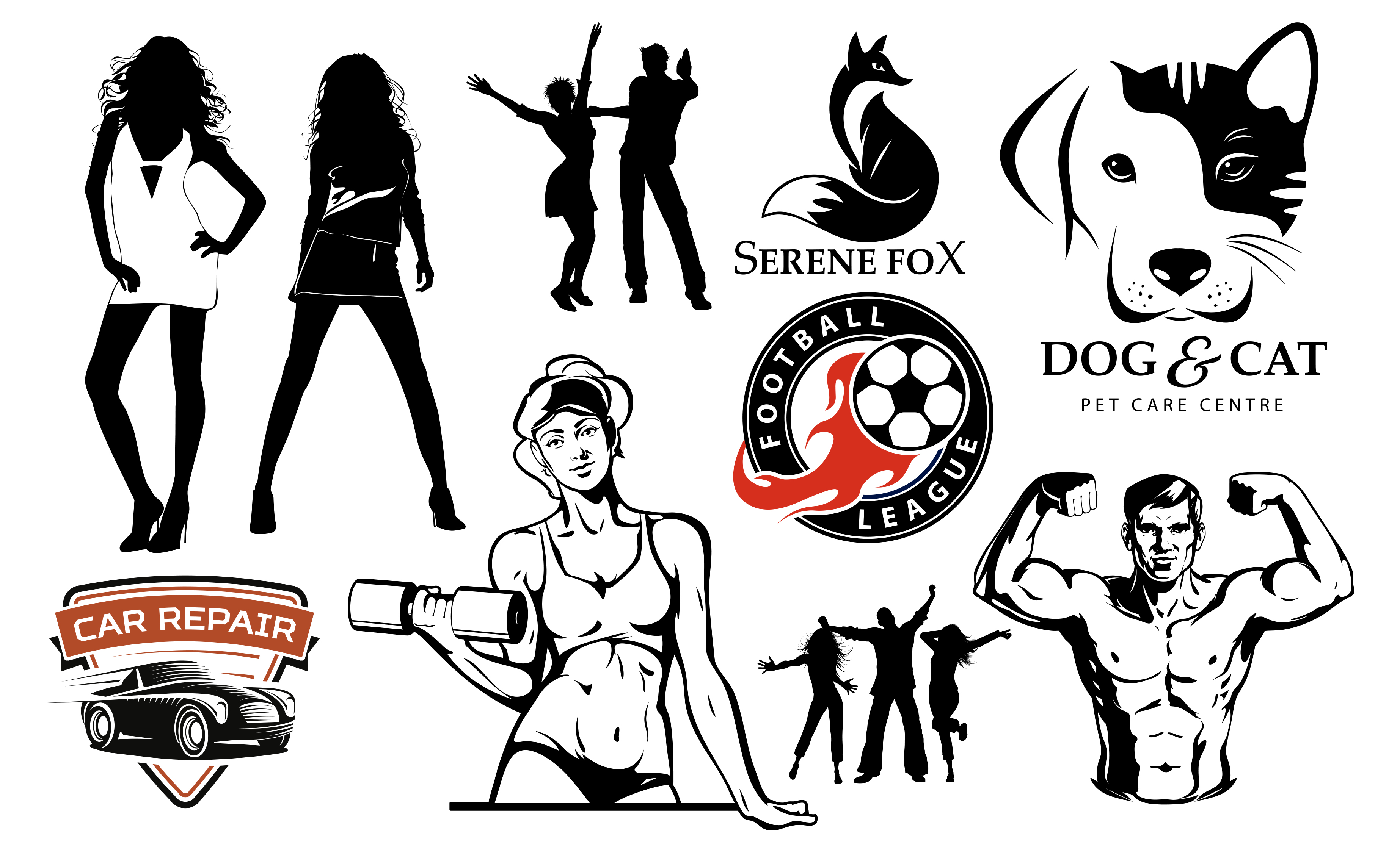 I will do vector tracing, silhouette, redraw logo, vectorize image