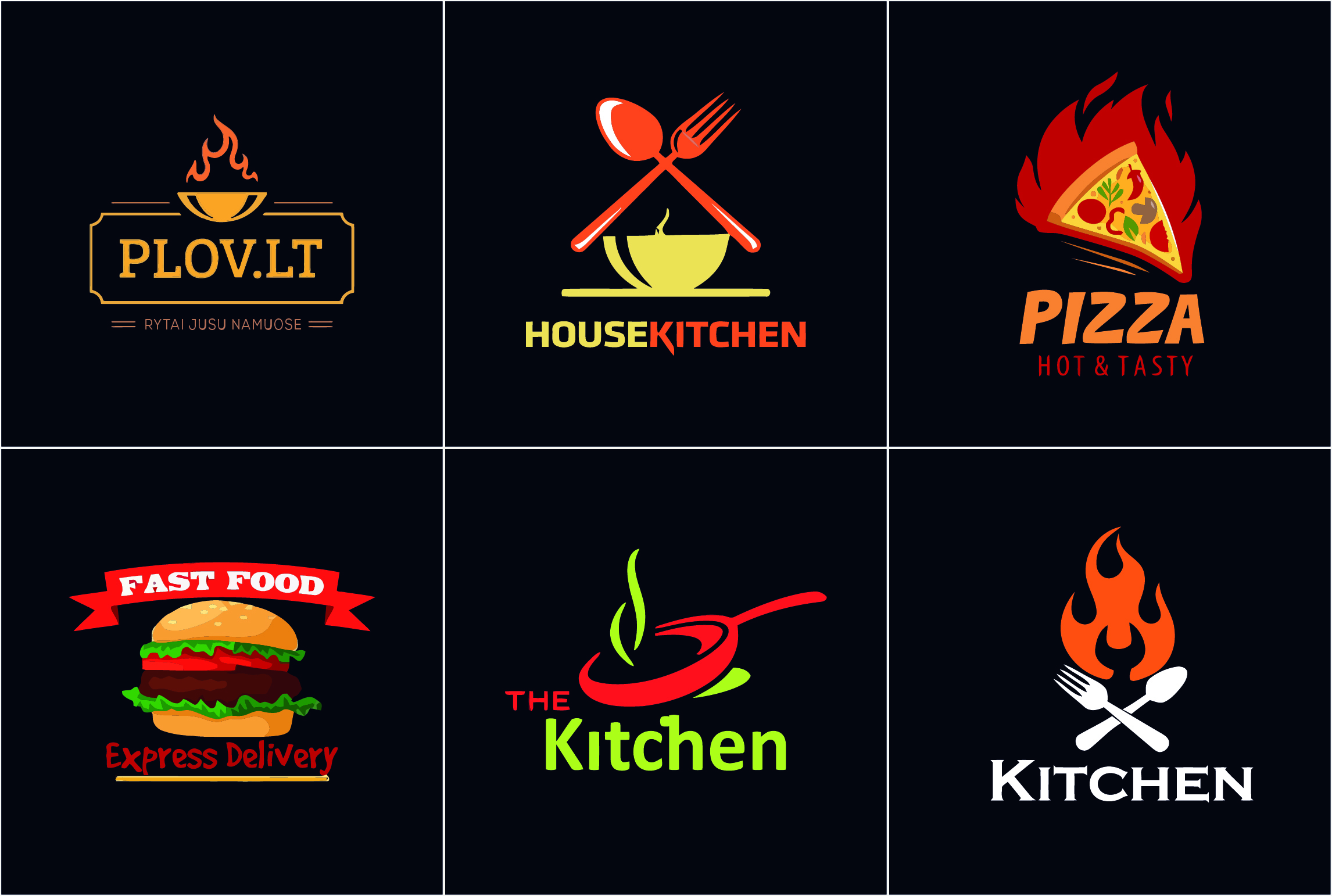 I will design natural food kitchen bar cafe bakery restaurant logo