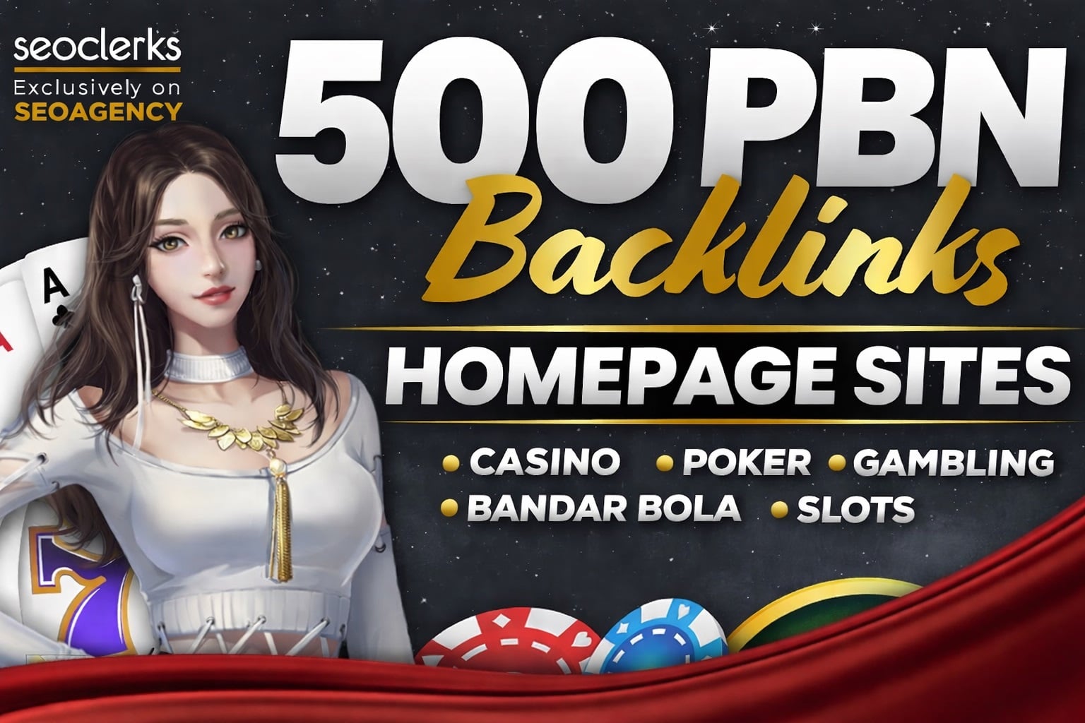 Top Quality 500 PBN DA 50 to 70+ Dofollow Casino, Poker, Slot, Gambling, Ufabet Websites