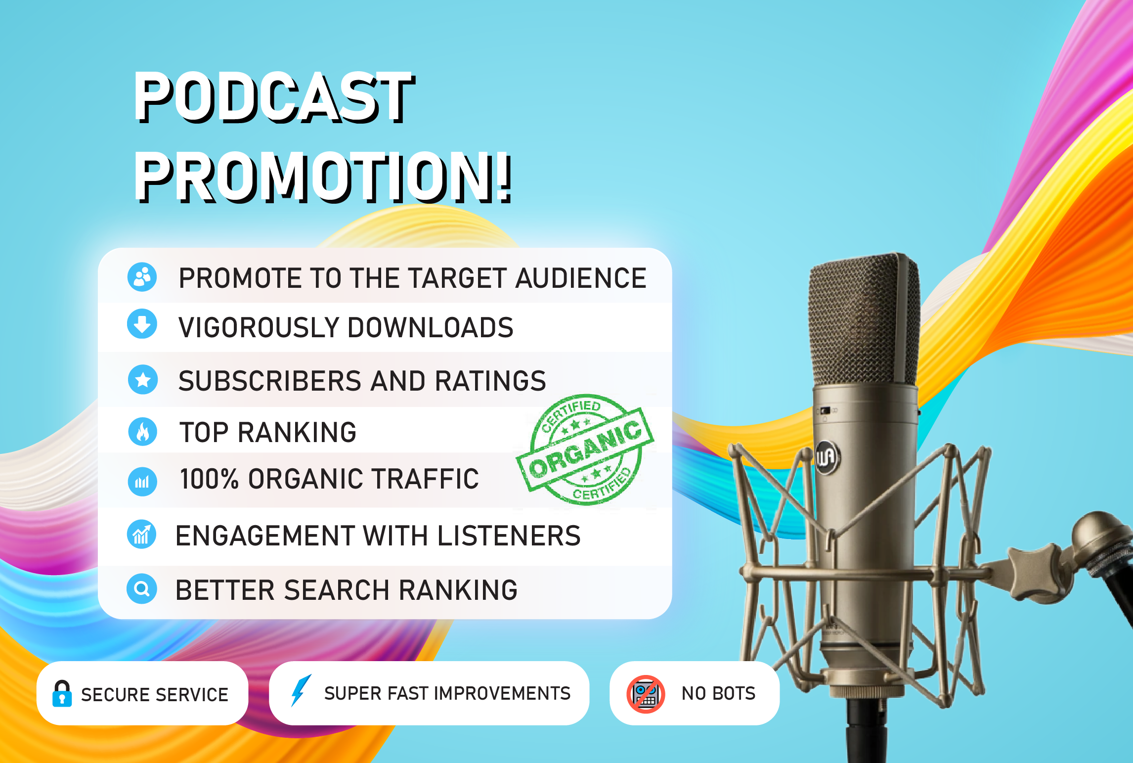 I will promote your podcast and boost your download