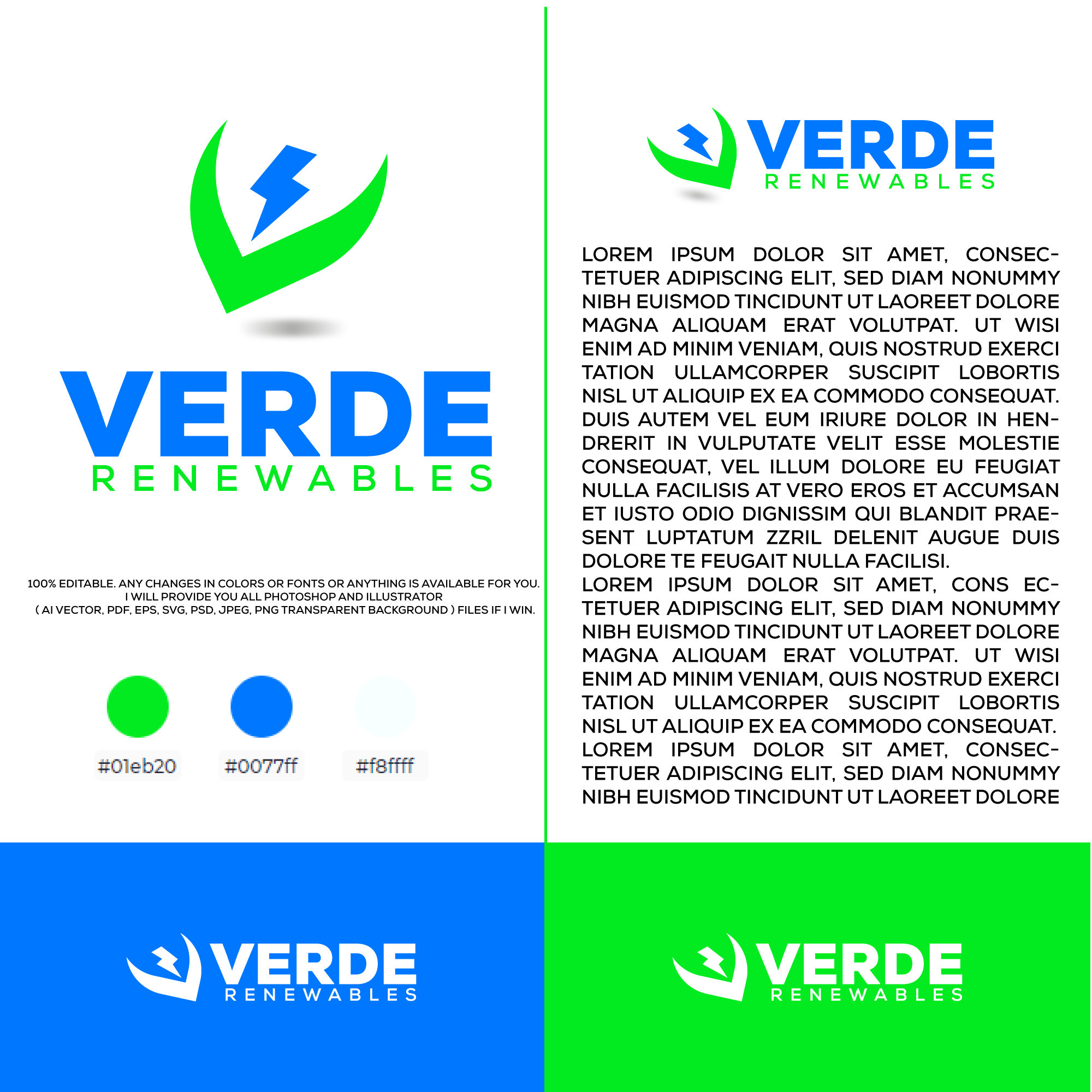 I will do professional modern business logo design with copyrights