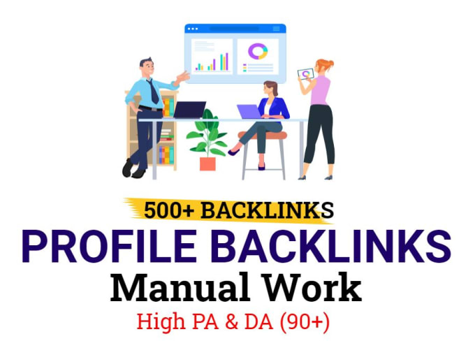 Provide Profile Backlinks From High Authority Website With Seo Report