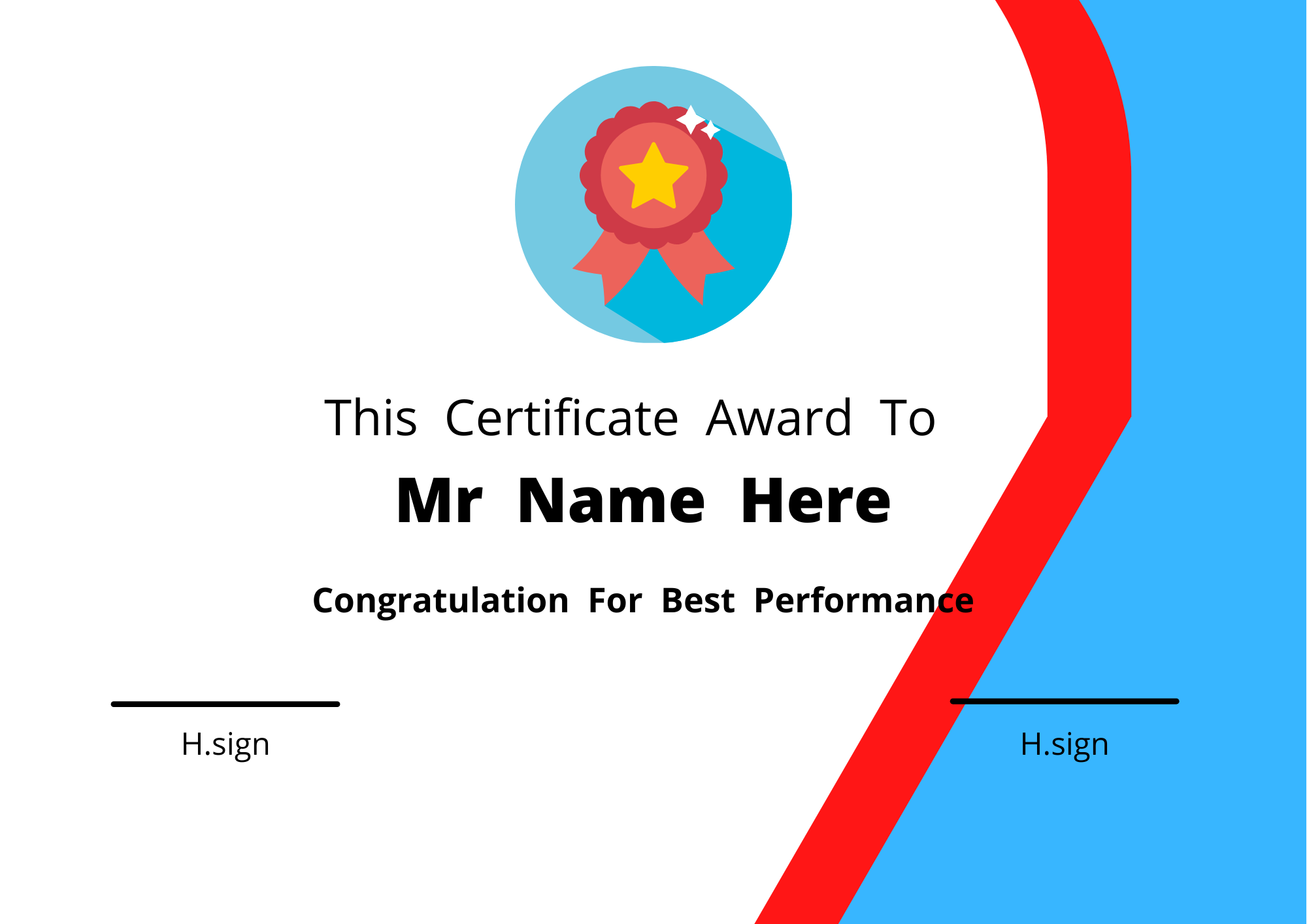 I Will Design Creative Certificate