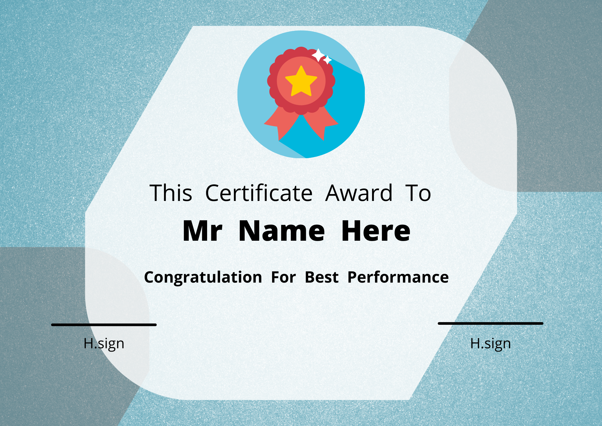 I Will Design Creative Certificate