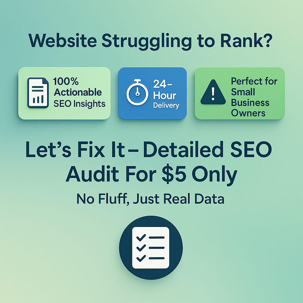 Get a Full SEO Audit Report for Your Website &ndash; Fix Errors & Boost Website Ranking