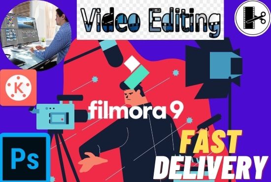 I will do professional video editing and motion