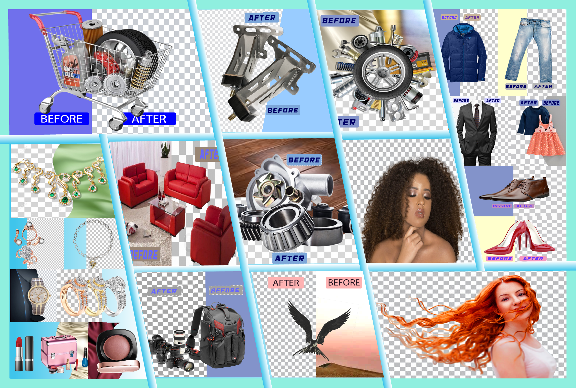 I will do background remove,change background and clipping path service