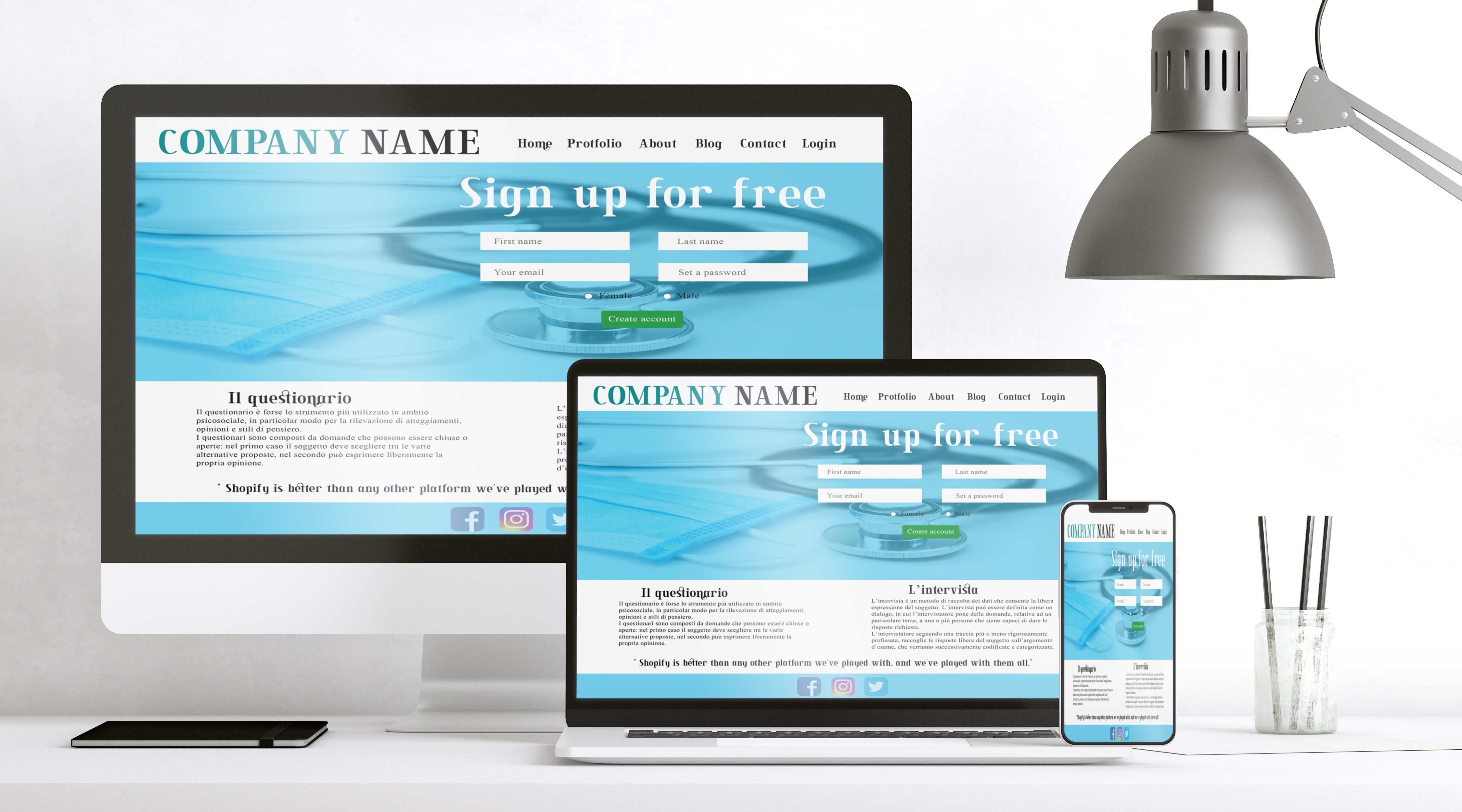 I will do modern landing page design