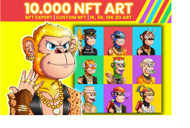 I will generate your nft art variations with metadata and rarities For opensea